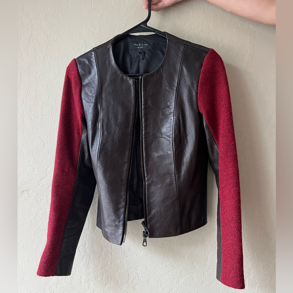 Rag & Bone Lamb Leather Jacket